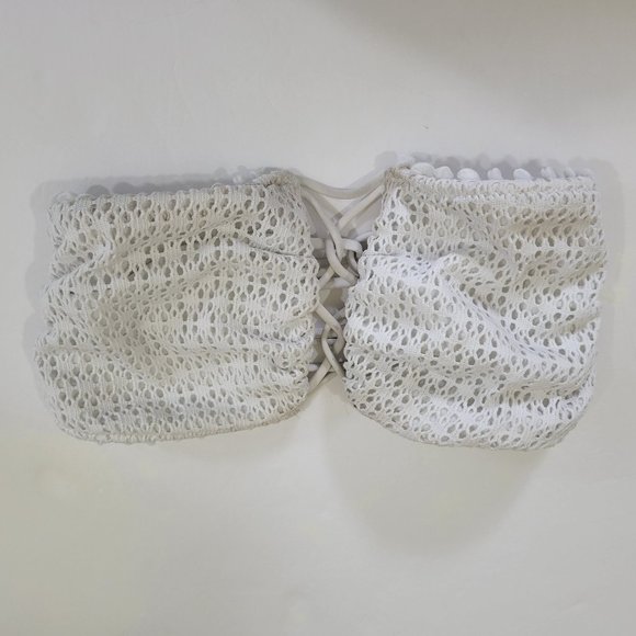 Lot Bundle of 4 Bikini Swimsuit Tops White, Black, Yellow, Unpadded - Picture 11 of 15